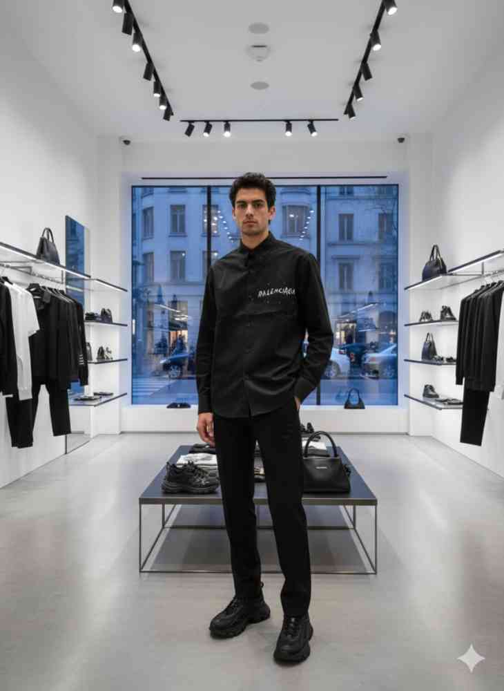 Balenciaga Black Premium Quality Shirt-1