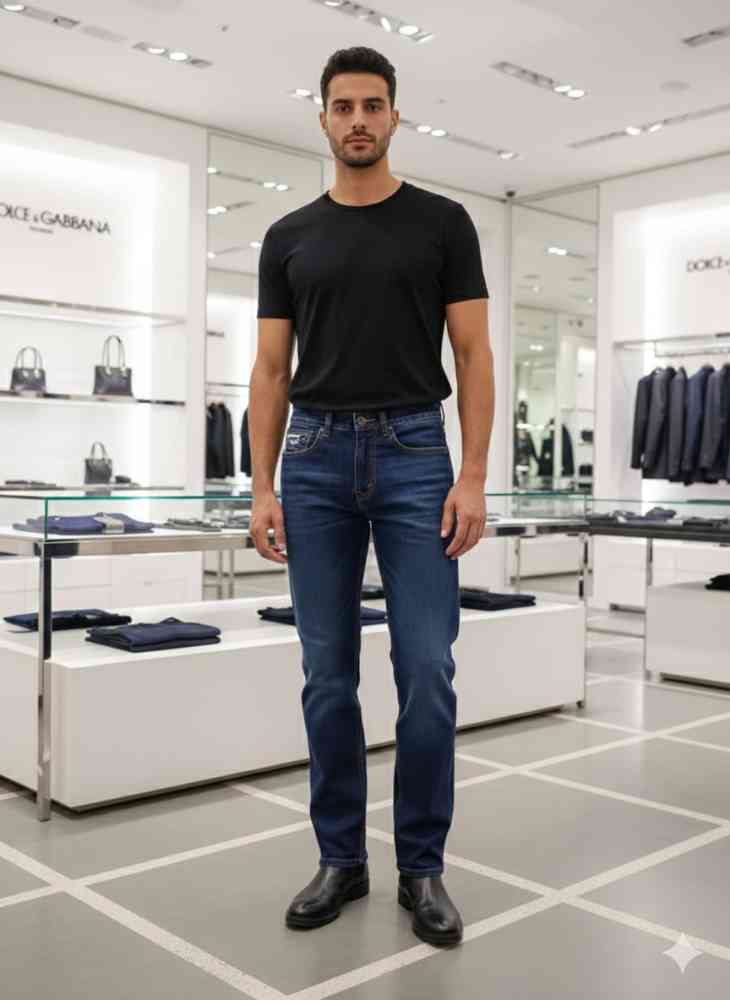 Dolce & Gabbana Dark Blue Premium Quality Jeans-thumb-3