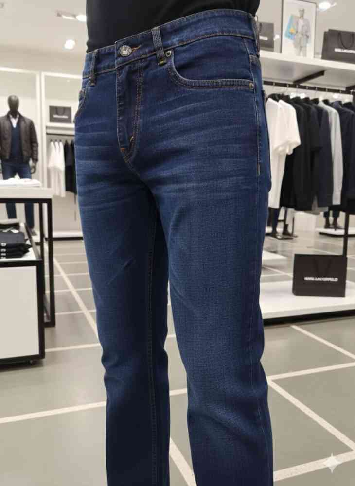 Karl Lagerfeld Dark Blue Premium Quality Jeans-thumb-3