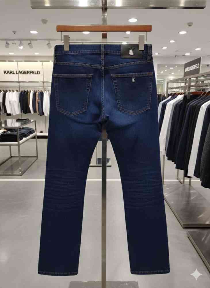 Karl Lagerfeld Dark Blue Premium Quality Jeans-thumb-1