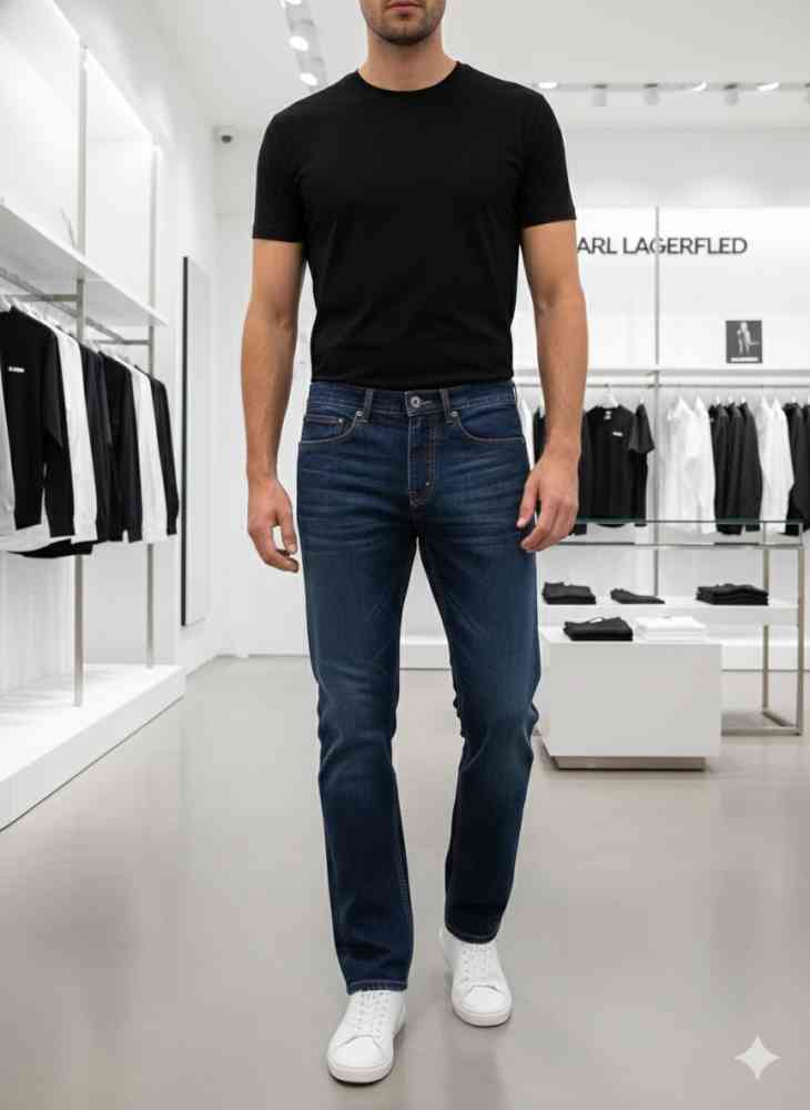Dark Blue Karl Lagerfeld Black Premium Quality Jeans