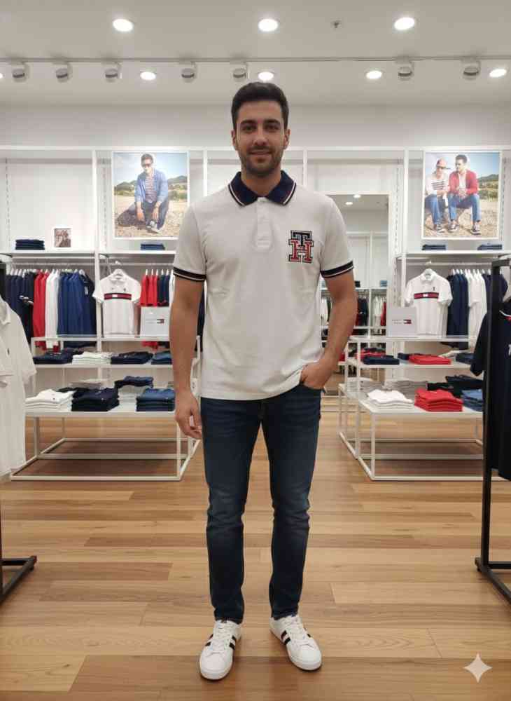 Tommy Hilfiger White Premium Quality Tees-thumb-0