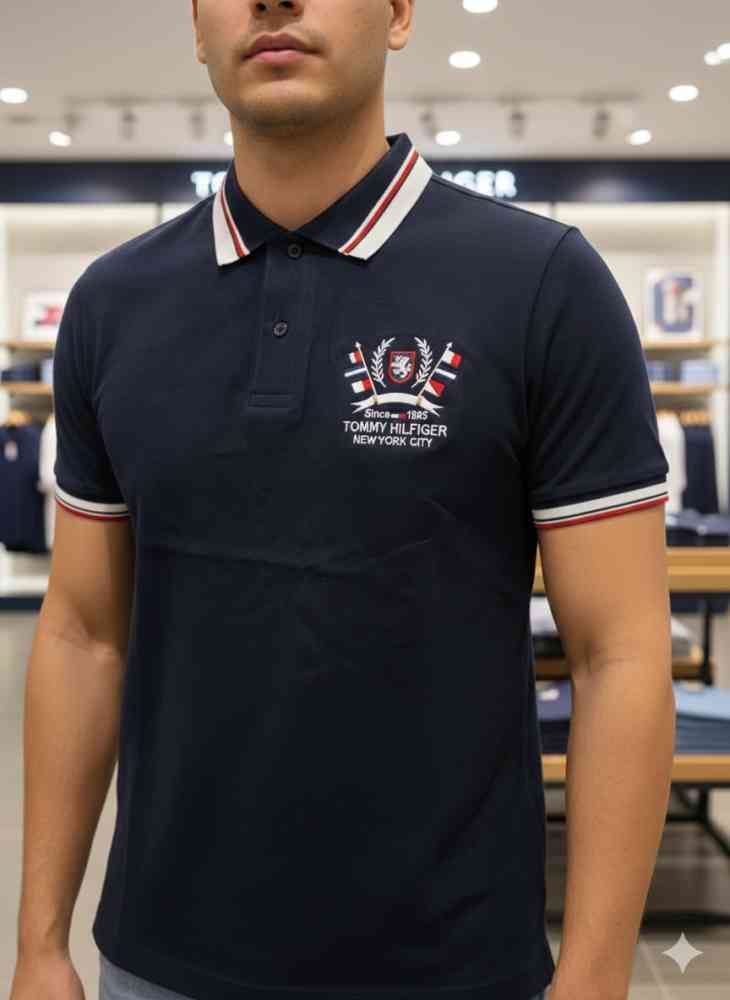 Tommy Hilfiger Black Premium Quality Tees-1