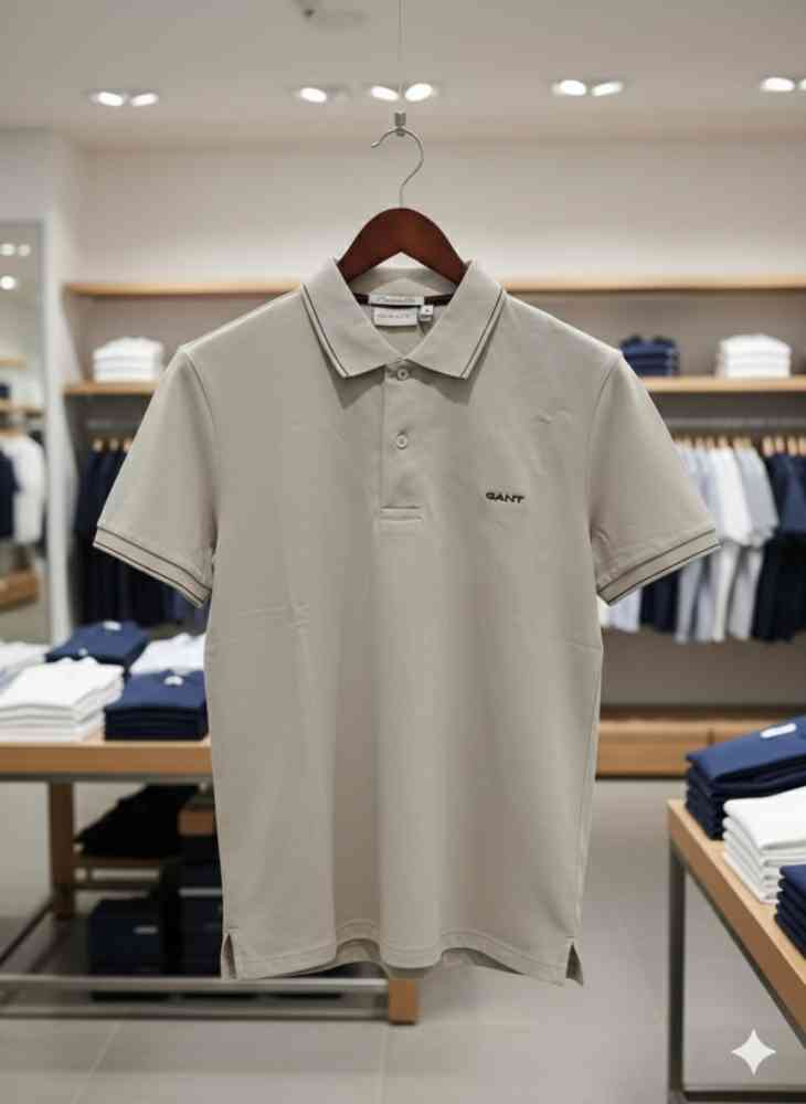 Gant Grey Premium Quality T-shirt-2