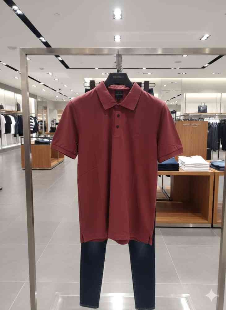 Armani Exchange Brown Premium Quality T-Shirt-thumb-2