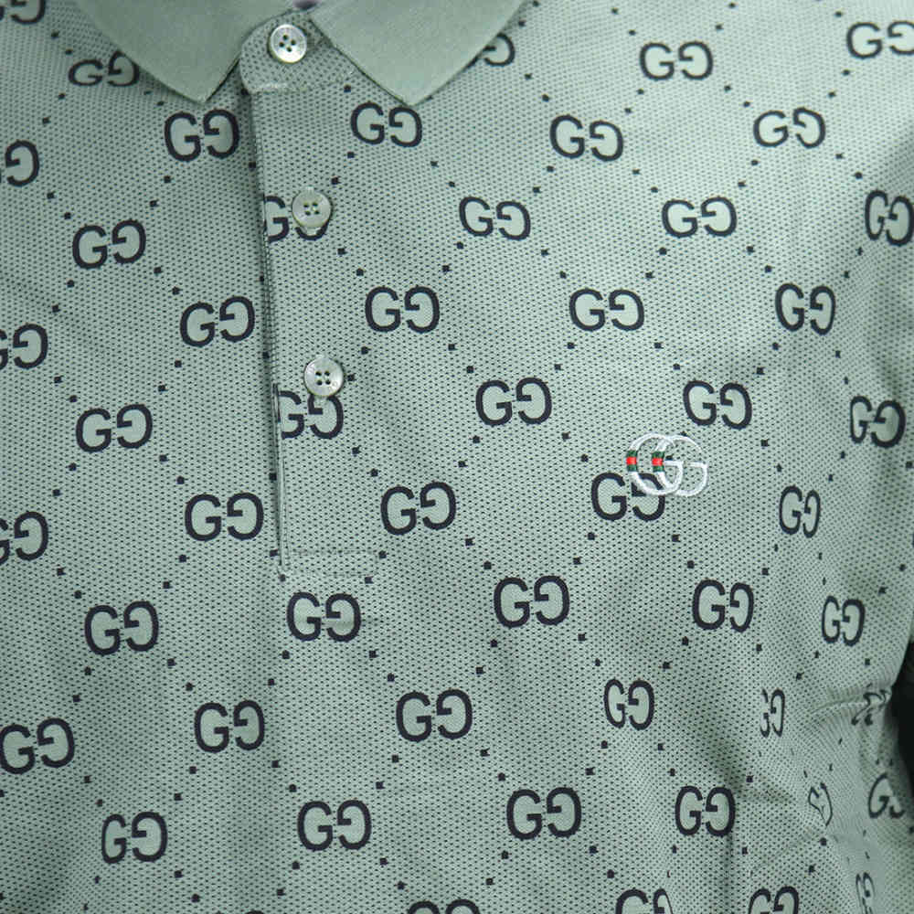 Gucci Green Premium Quality Polo Tees-thumb-5