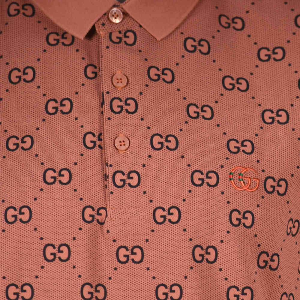 Gucci Brown Premium Quality Polo Tees-6