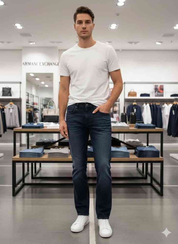 Armani Exchange Blue Premium Quality Jeans-3