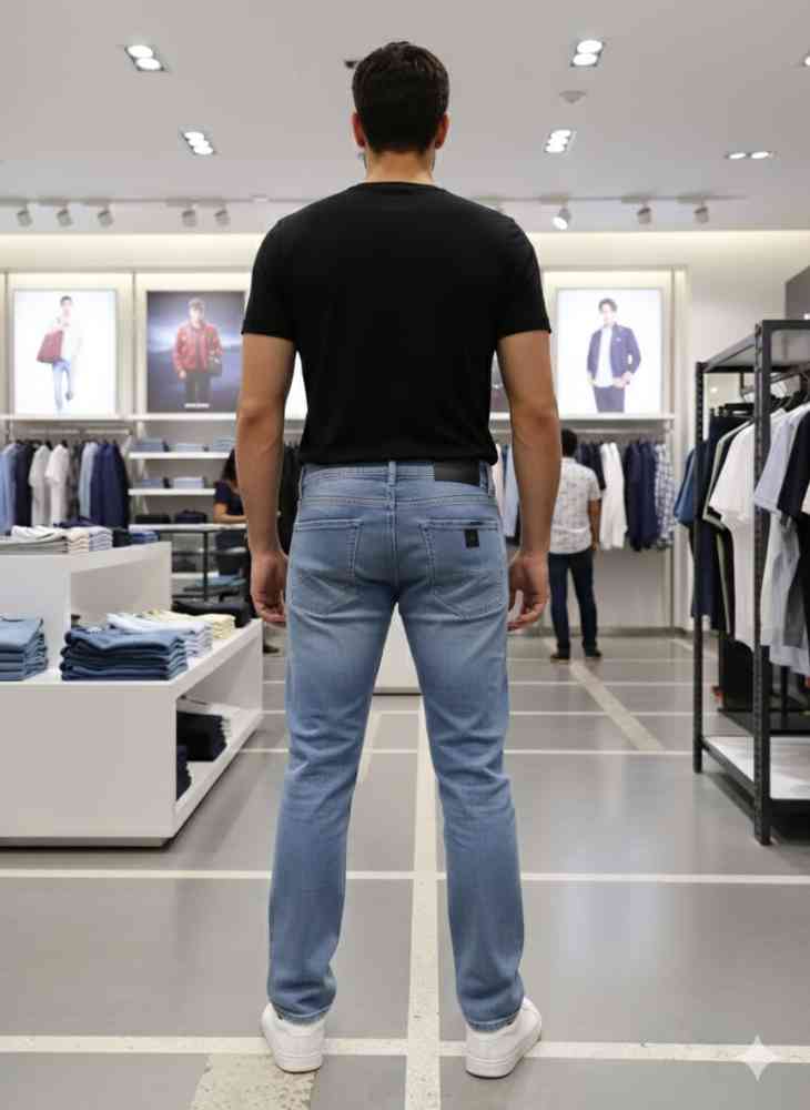 Armani Exchange Light Blue Premium Quality Jeans-4