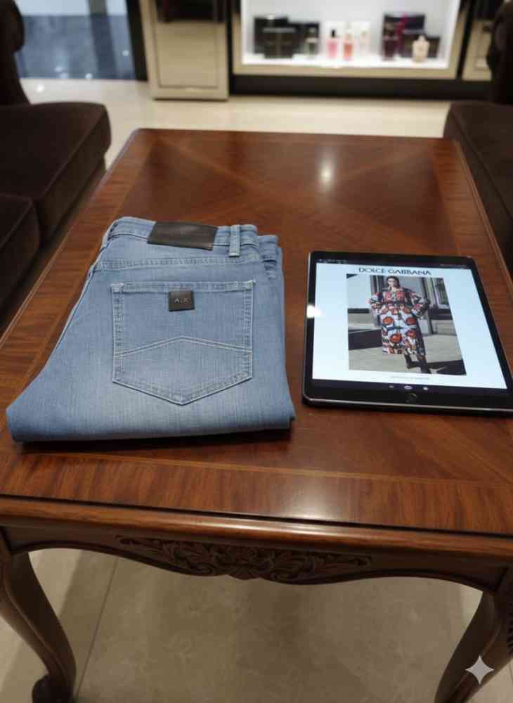 Armani Exchange Light Blue Premium Quality Jeans-3
