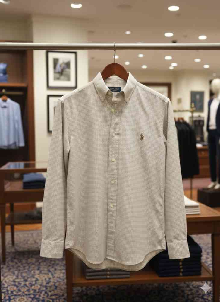 Ralph Lauren Beige Premium Quality Cotton Shirt-1