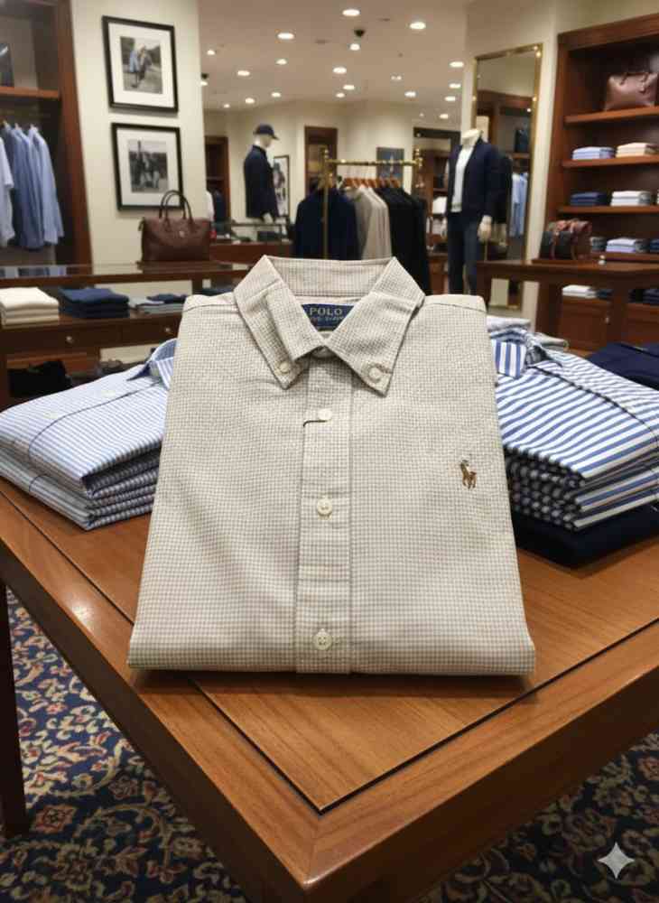 Ralph Lauren Beige Premium Quality Cotton Shirt-2