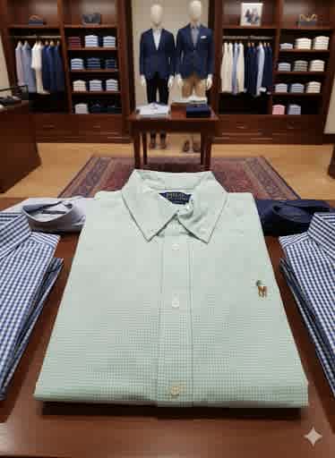 Ralph Lauren Green Premium Quality Cotton Shirt-3