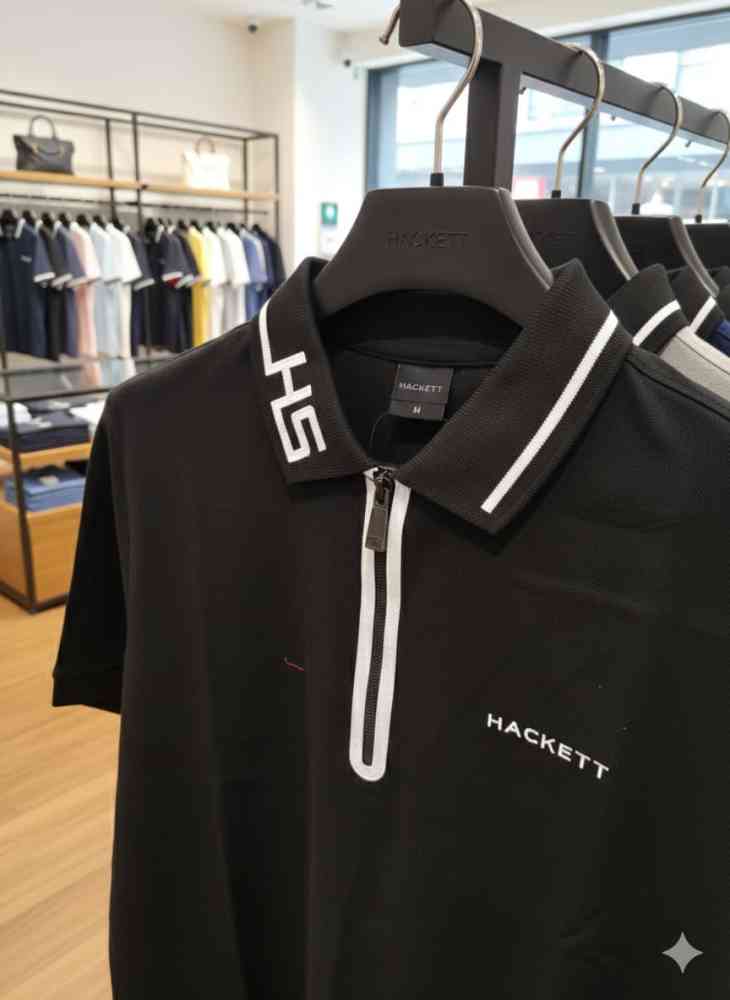 Hackett Black Premium Quality Polo T-shirt-4
