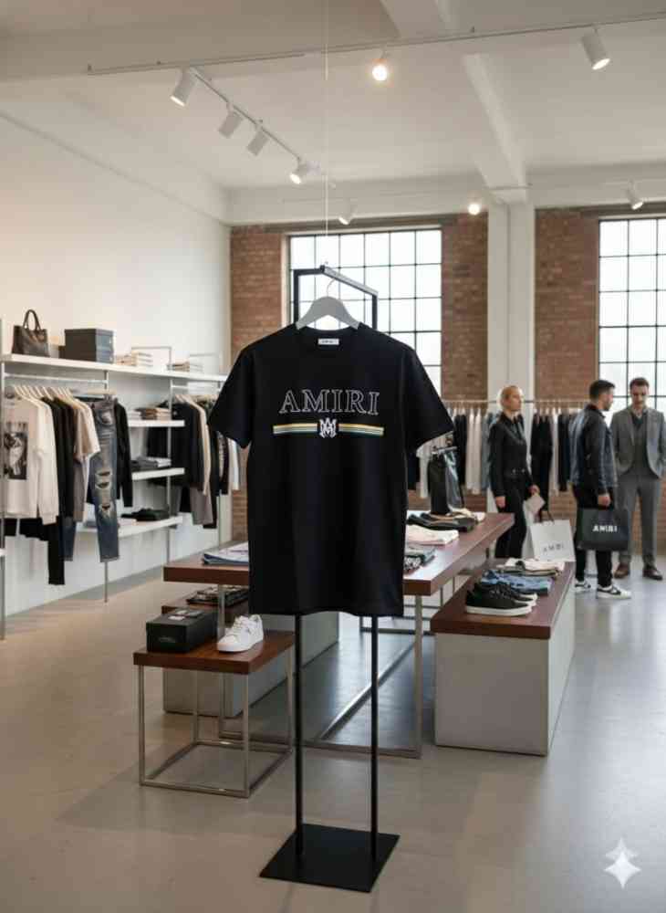 Amiri Black Premium Quality T-shirt-thumb-3