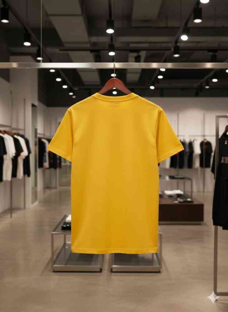 Amiri Yellow Premium Quality T-shirt-thumb-1