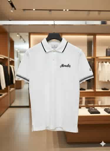 Moncler White Premium Quality T-shirt-2