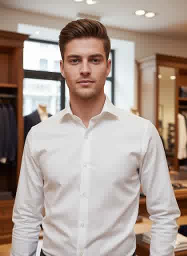Hackett White Premium Quality Shirt-thumb-1