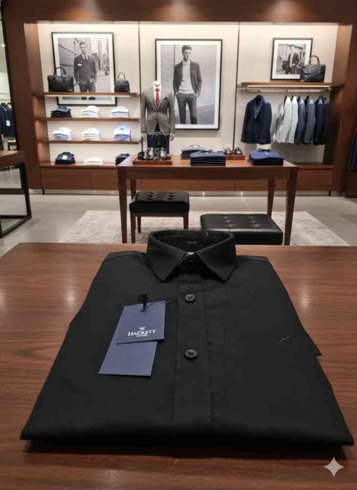 Hackett Black Premium Quality Shirt-thumb-3