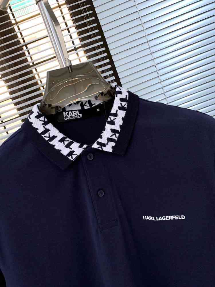 Karl Lagerfeld Blue Premium Quality T-shirt-3