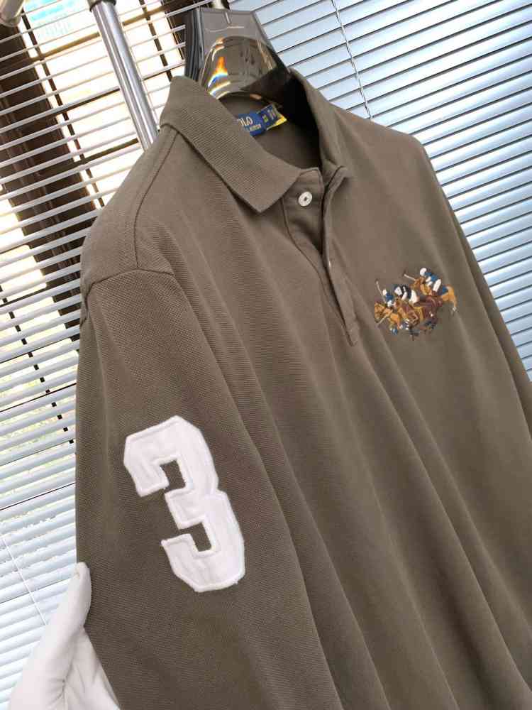 Ralph Lauren Brown Premium Collar T-shirt-4