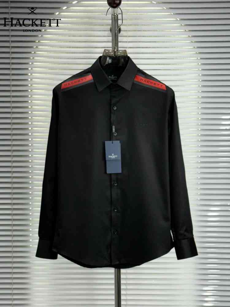 Black Hackett White Premium Quality Shirt