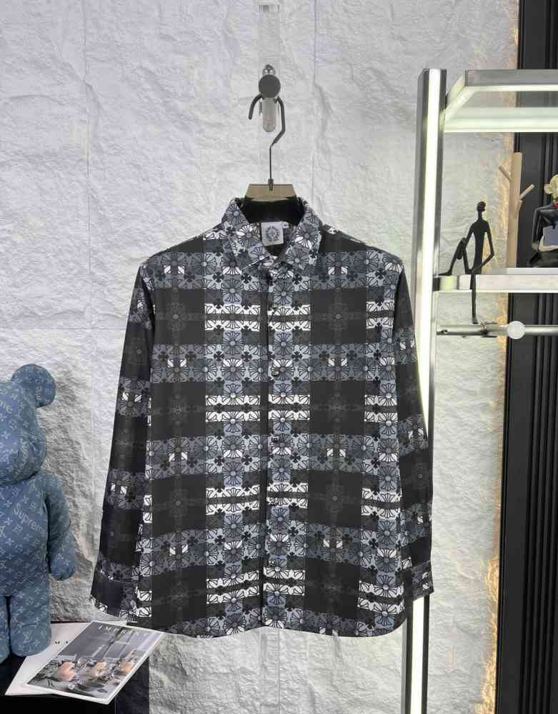 Black Chrome Hearts Printed Pink Premium Quality Shirt