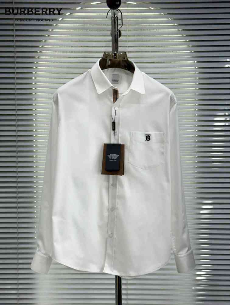 White Burberry Blue Premium Quality Shirt