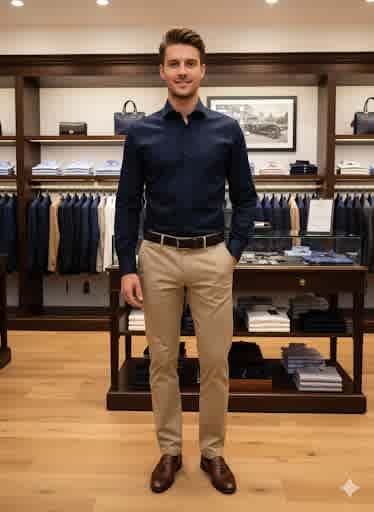 Hackett Blue Premium Quality Shirt-1
