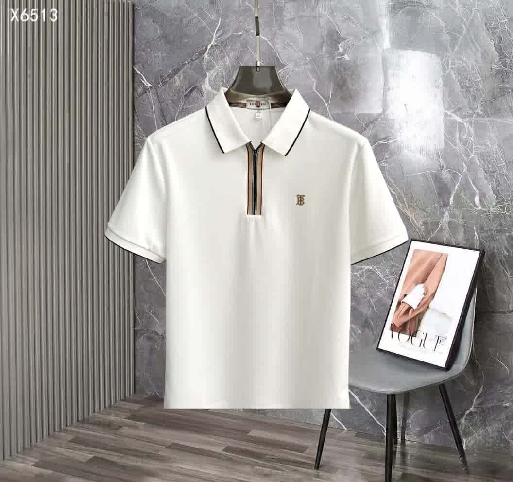 Burberry White Premium Exclusive Polo T-shirt-1