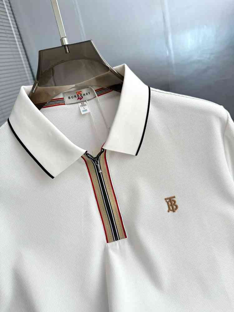 Burberry White Premium Exclusive Polo T-shirt-2