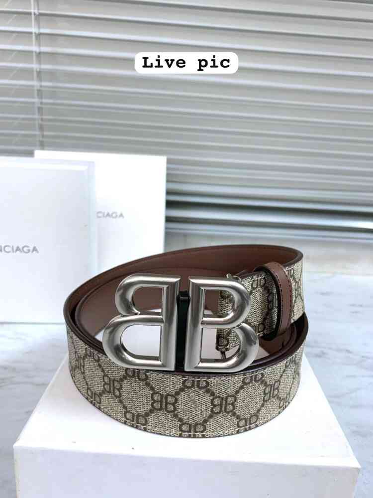 Balenciaga Brown Premium Quality Leather Belt-4