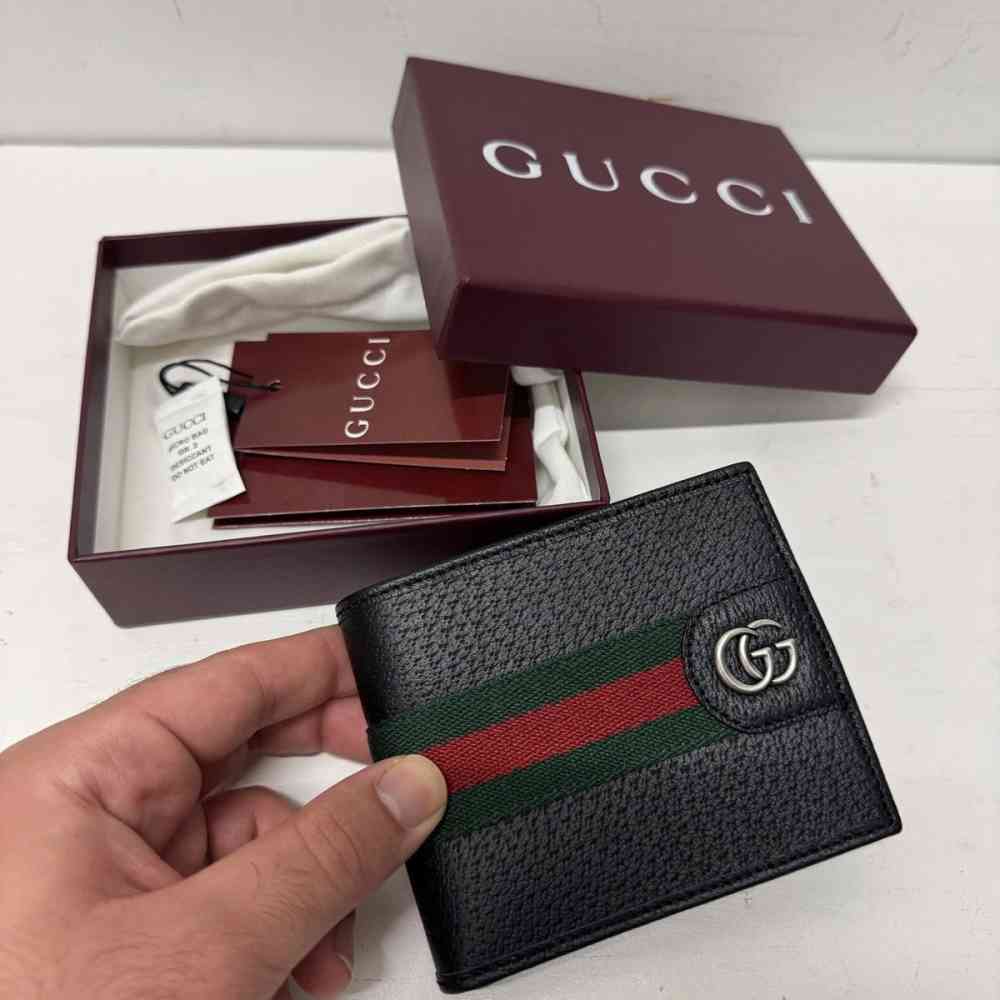 Gucci GG Supreme Monogram Compact Wallet-thumb-0