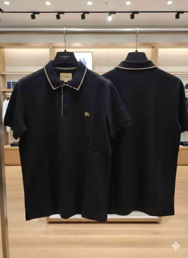 Burberry Black Premium Quality T-shirt-3