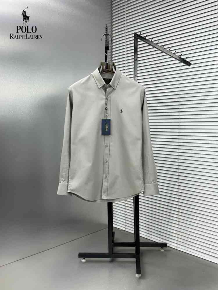 Grey Ralph Lauren Sky Blue Premium Quality Cotton Shirt