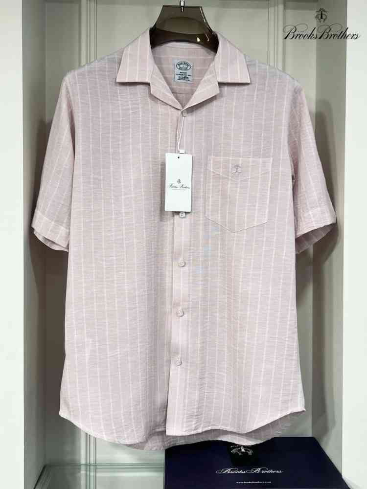 Brooks Brothers Pink Premium Cotton Shirt-thumb-1