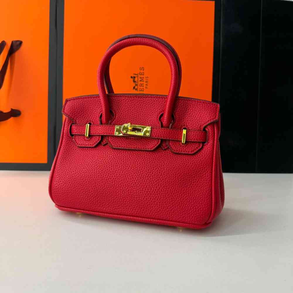 Red Hermes Birkin Beige Premium Quality Bag
