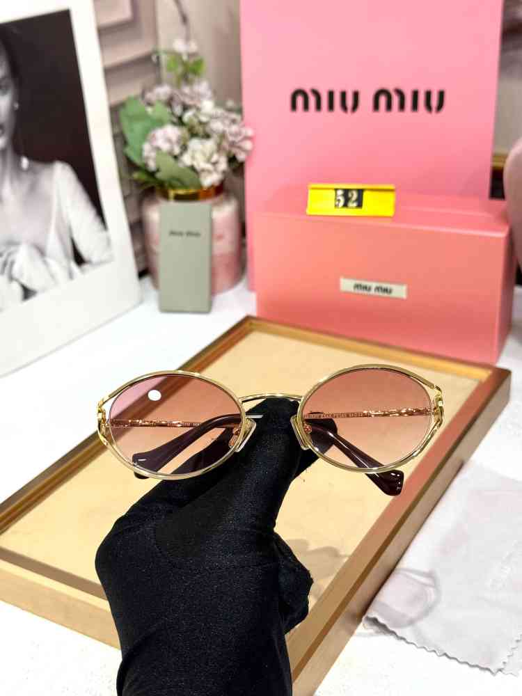 Miu Miu Pink Premium Women's Sunglasses-thumb-3