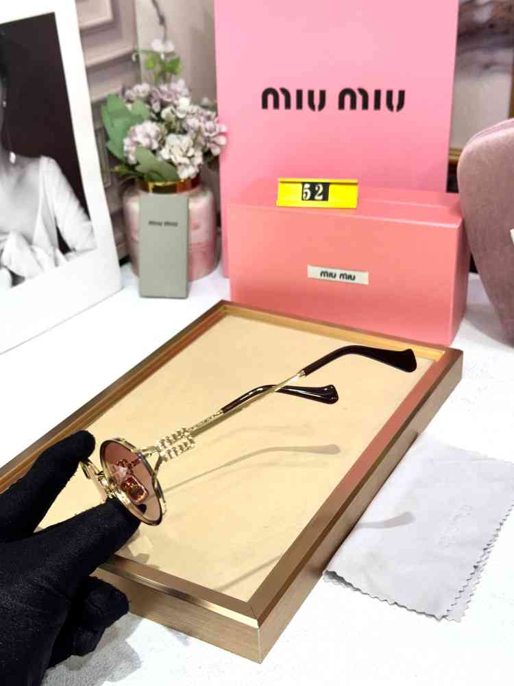 Miu Miu Pink Premium Women's Sunglasses-thumb-2