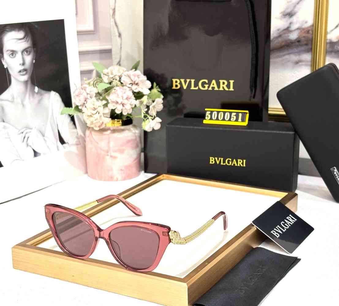 Pink Bvlgari Brown Luxury Sunglasses