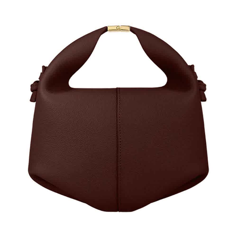 Maroon Polene Beri Black Satchel Handle Bag
