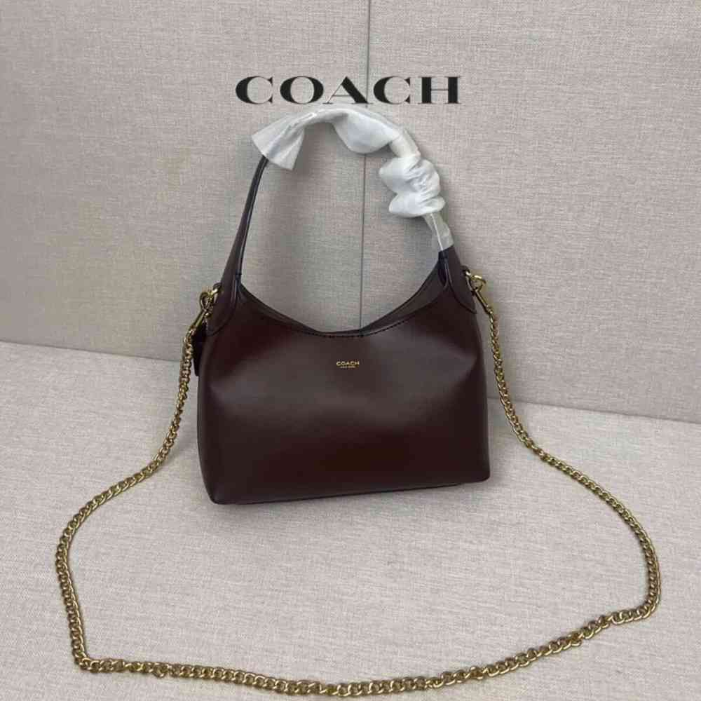 Coach Authentic Brooklyn Dark Brown Shoulder Bag-1