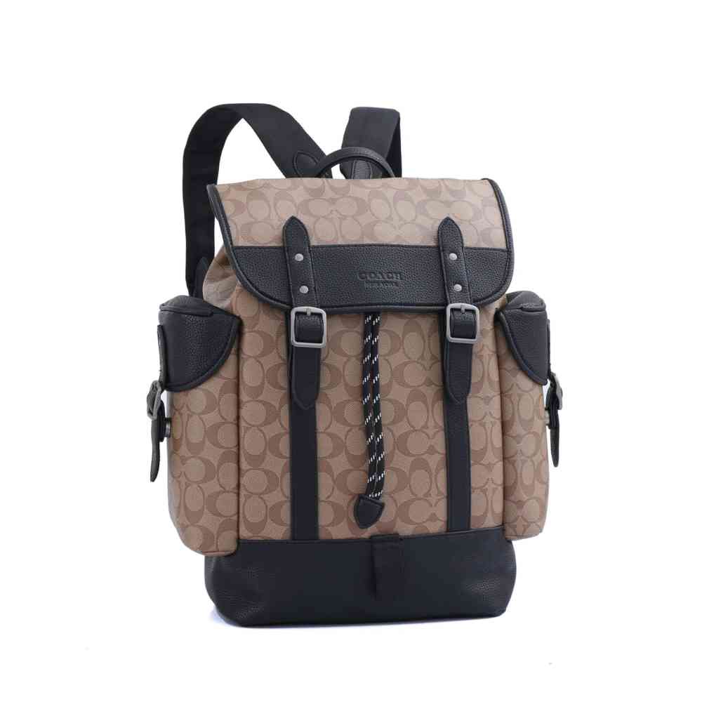 Coach Highend Beige Leather Backpack-thumb-0