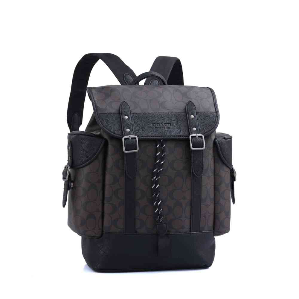 Coach Highend Brown Leather Backpack-thumb-0