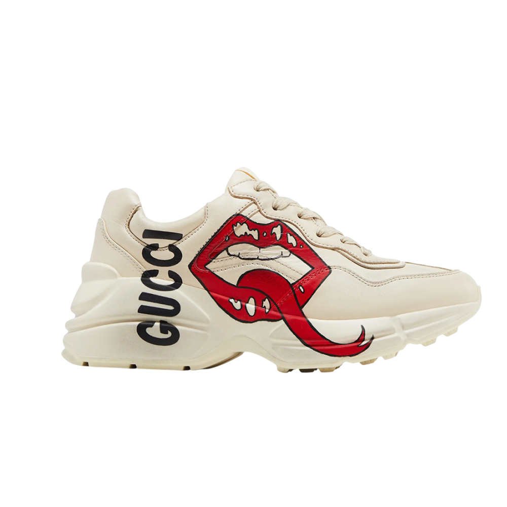 Gucci Mouth Print Cream Premium Quality Sneaker-thumb-0
