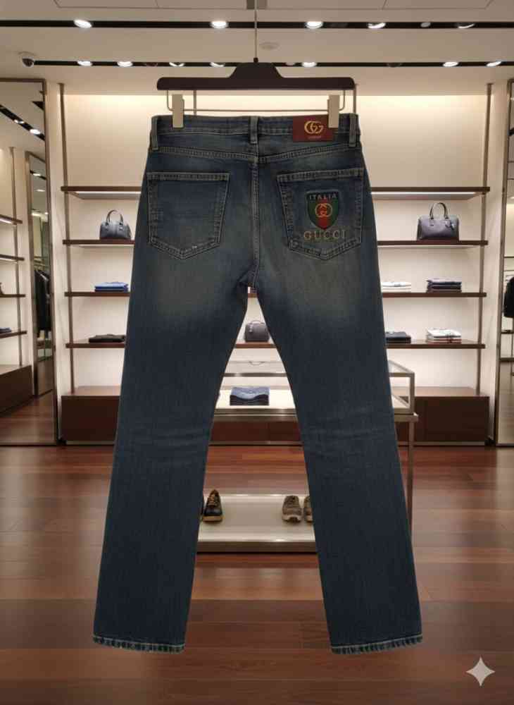 Gucci Blue Premium Quality Jeans-thumb-1