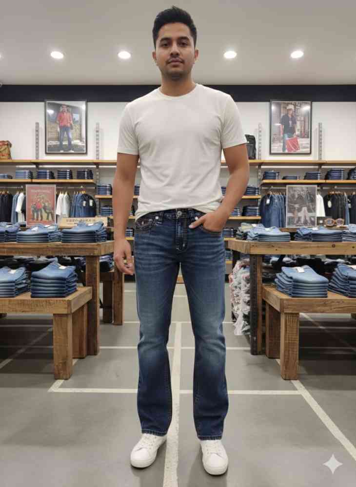 True Religion Dark Blue Premium Quality Denim Jeans-thumb-2
