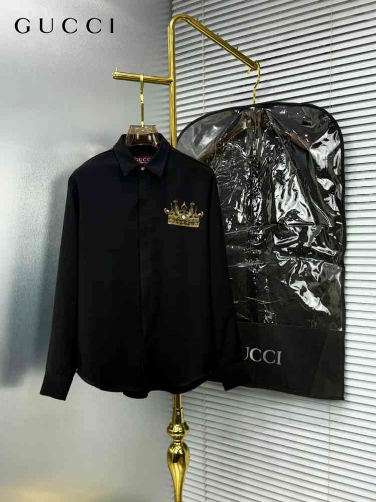 Gucci Black Premium Quality Cotton Shirt-thumb-0