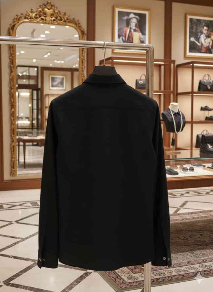 Gucci Black Premium Quality Cotton Shirt-thumb-3
