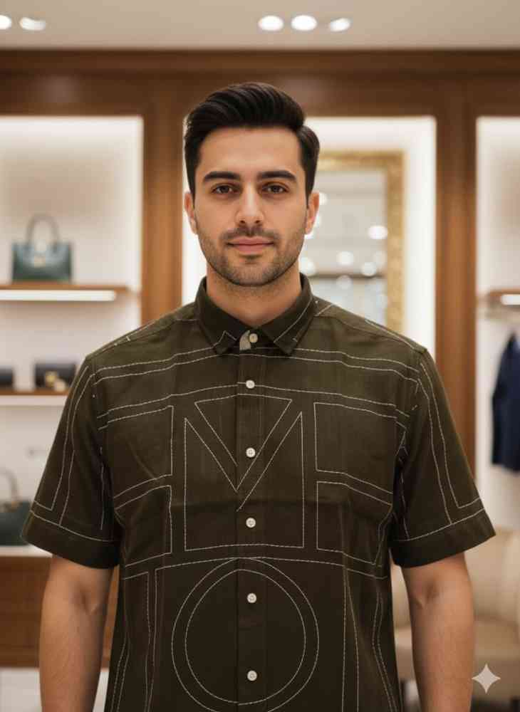 Gucci Printed Premium Quality Short Sleeve Shirt-thumb-1